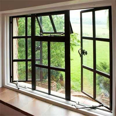 Black aluminium windows