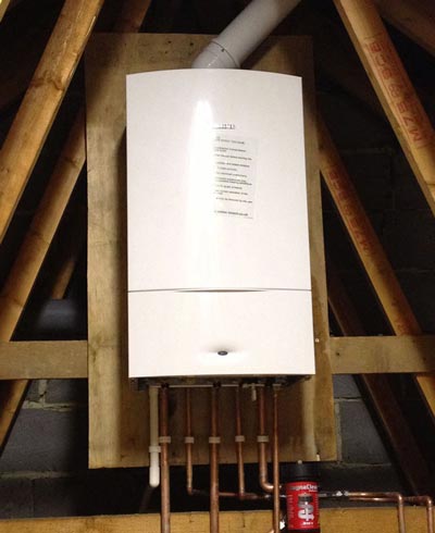 Move a boiler to the loft