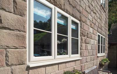 Cream coloured uPVC windows