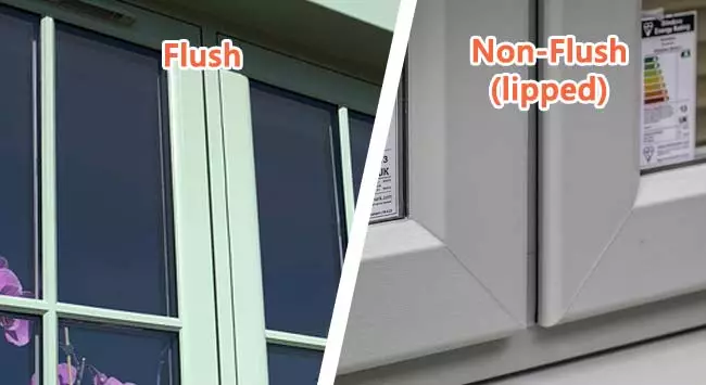 Flush versus Non-flush uPVC windows