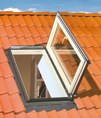 What is a side hung roof window?